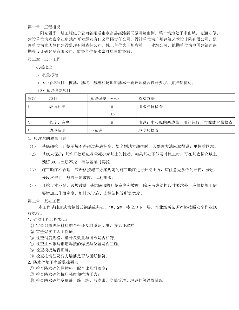 云南省昭通市阳光四季一期工程监理细则.doc_第2页