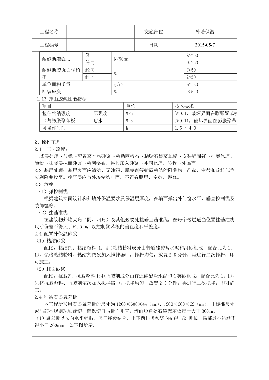 石墨聚苯板外墙保温技术交底.doc_第2页