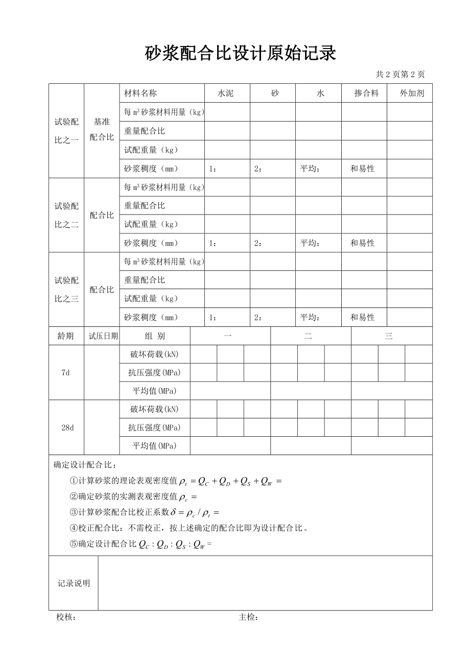 砂浆配合比设计原始记录.doc_第2页