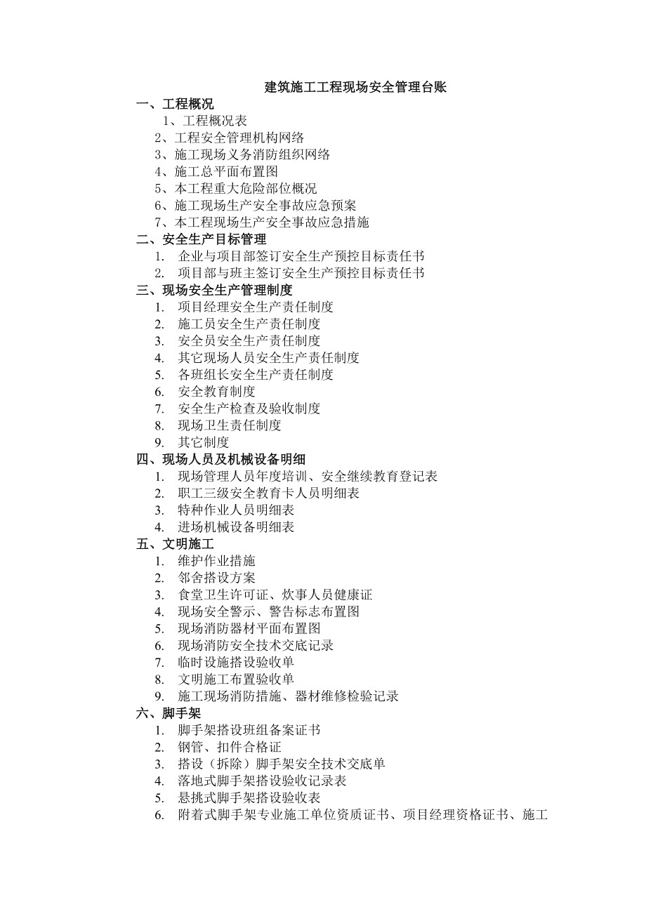 施工现场安全管理台账的内容.doc_第2页