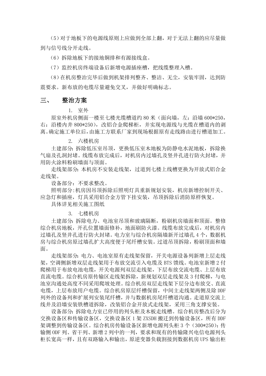 通信电子衡阳移动解放路机房整治施工报告.doc_第2页