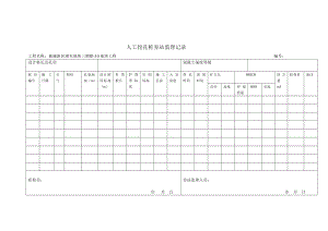 人工挖孔桩旁站监理记录.doc