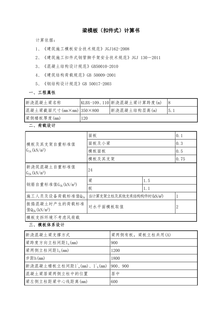 模板支撑系统脚手架加固安全计算书.doc_第1页