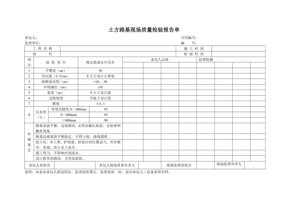 13公路验收表（单）（02横） .doc_第1页