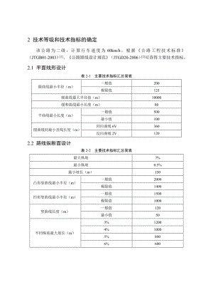 南大二级公路设计（沥青路面） .doc