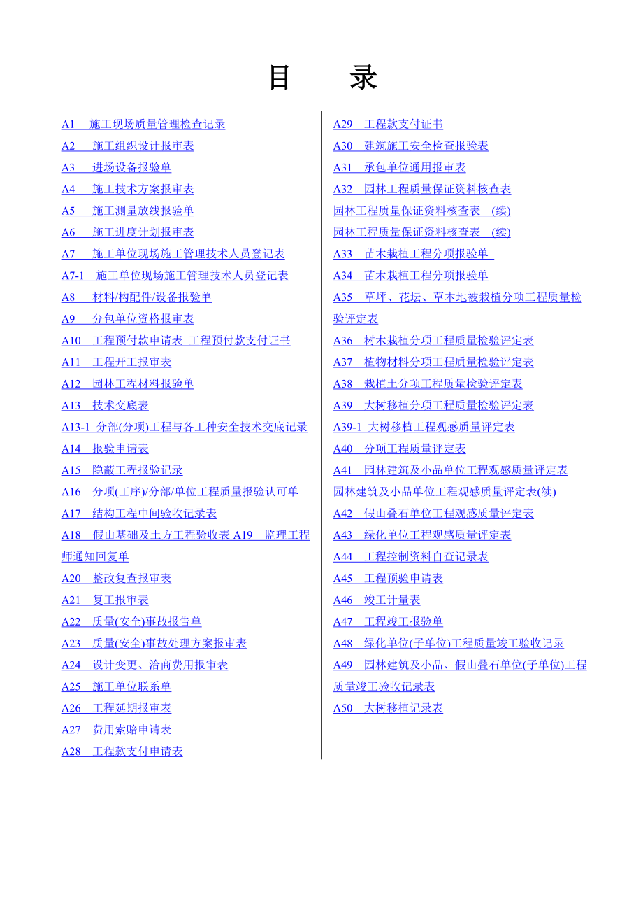 园林全套表格资料.doc_第1页