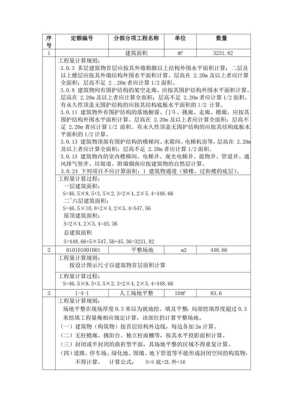 教学楼土建工程量计算书.doc_第1页