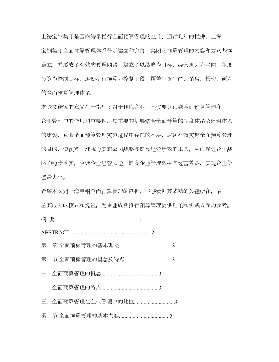 上海宝钢全面预算管理剖析.doc_第2页