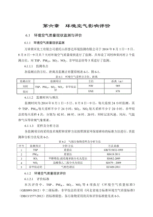 环境影响评价报告公示：萘系高效减水剂生产线6大气环评报告.doc