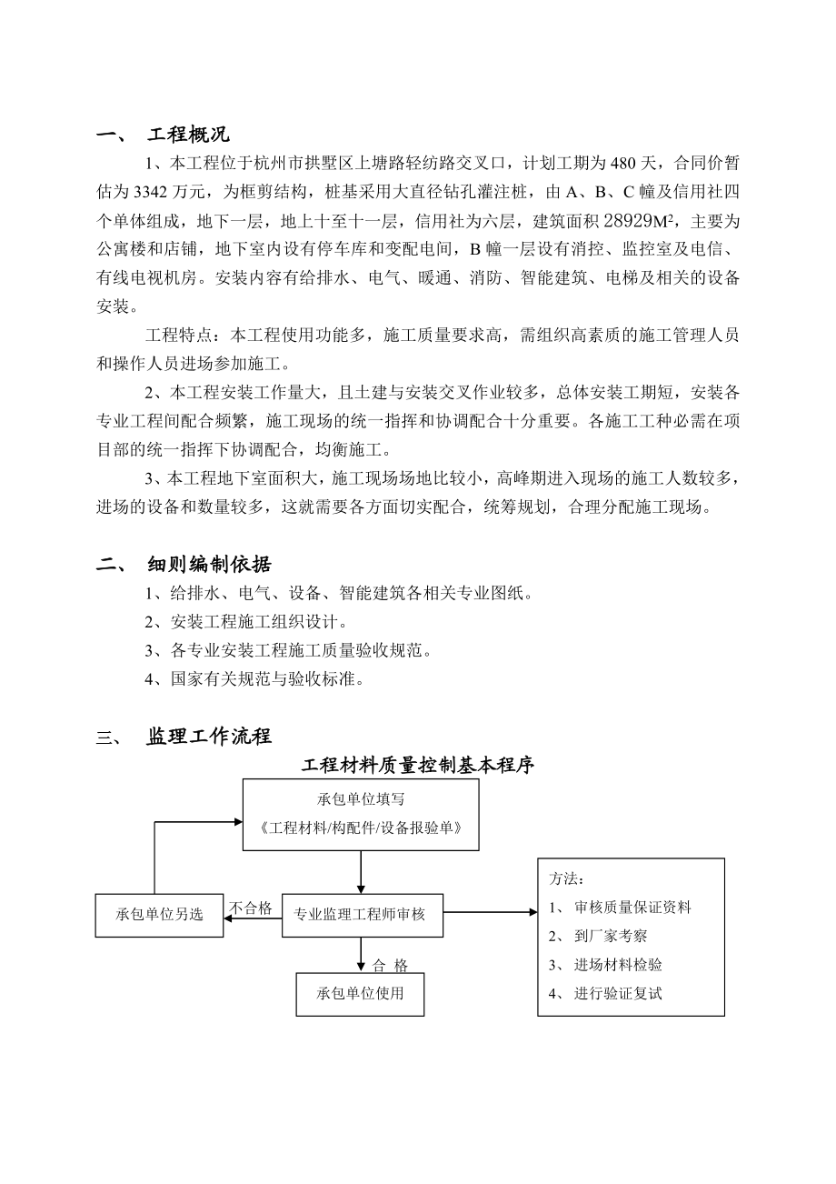 金都清晨公寓安装工程监理细则.doc_第3页