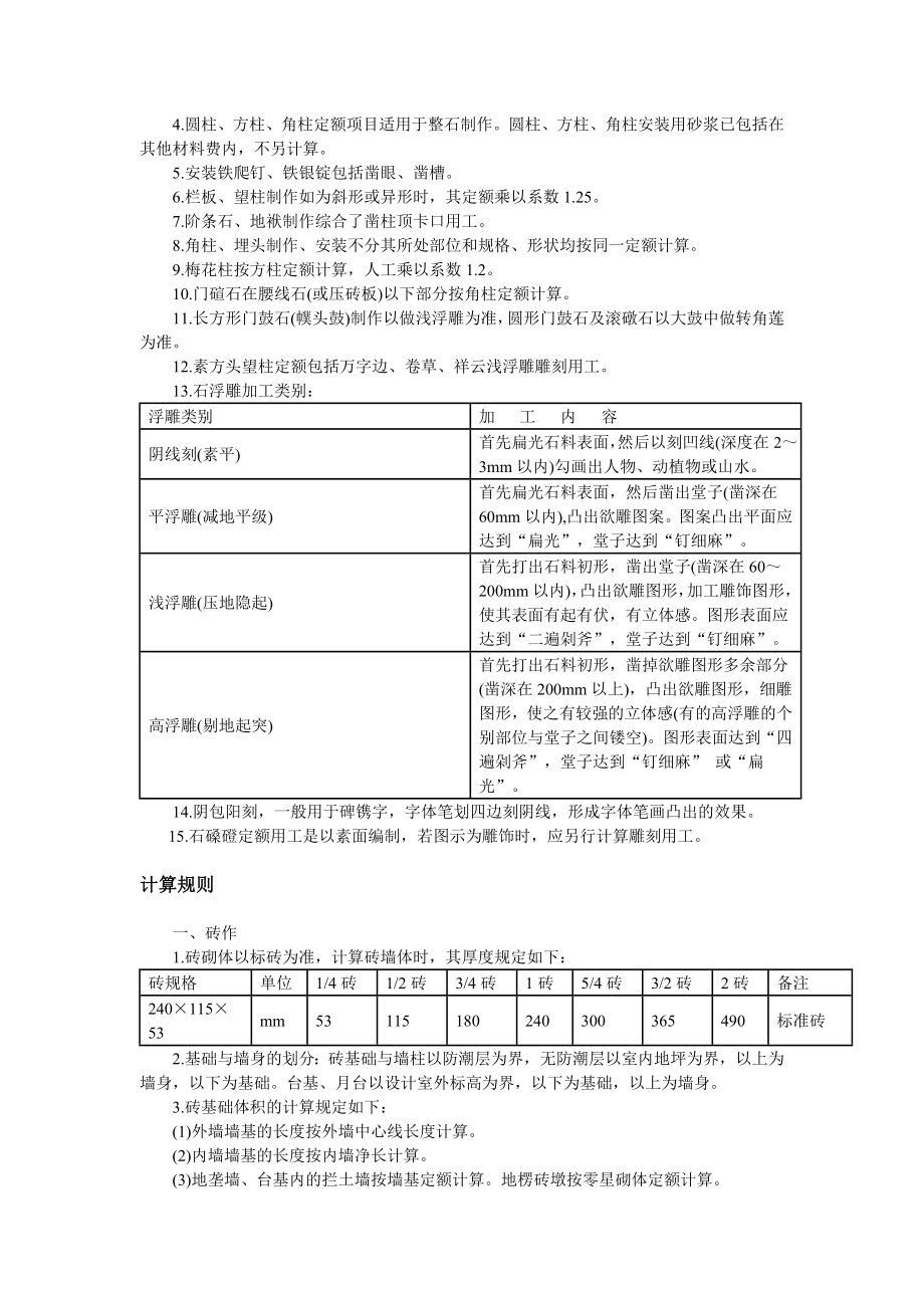 重庆市仿古建筑及园林工程计价定额说明与计算规则.doc_第3页