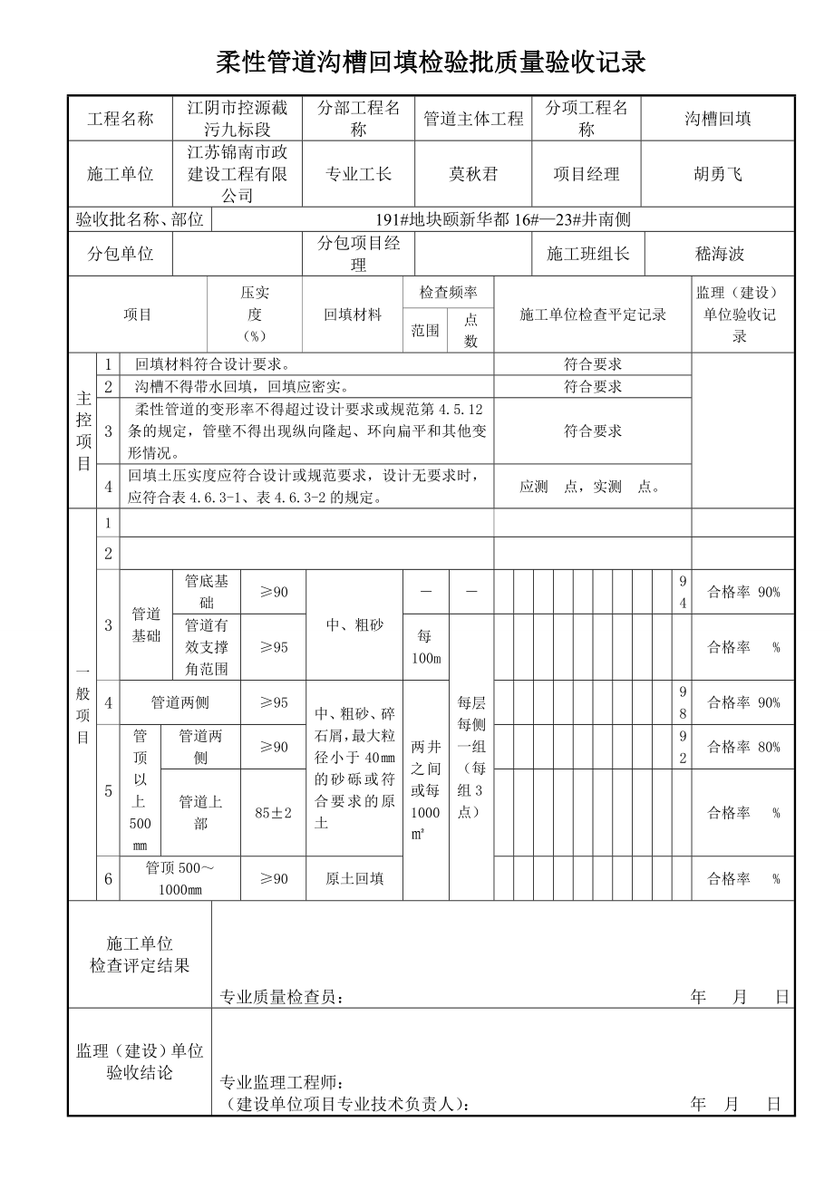 沟槽回填(柔性管道)工程检验批质量验收记录.doc_第3页