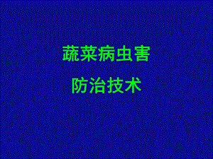 蔬菜病虫害防治技术.ppt