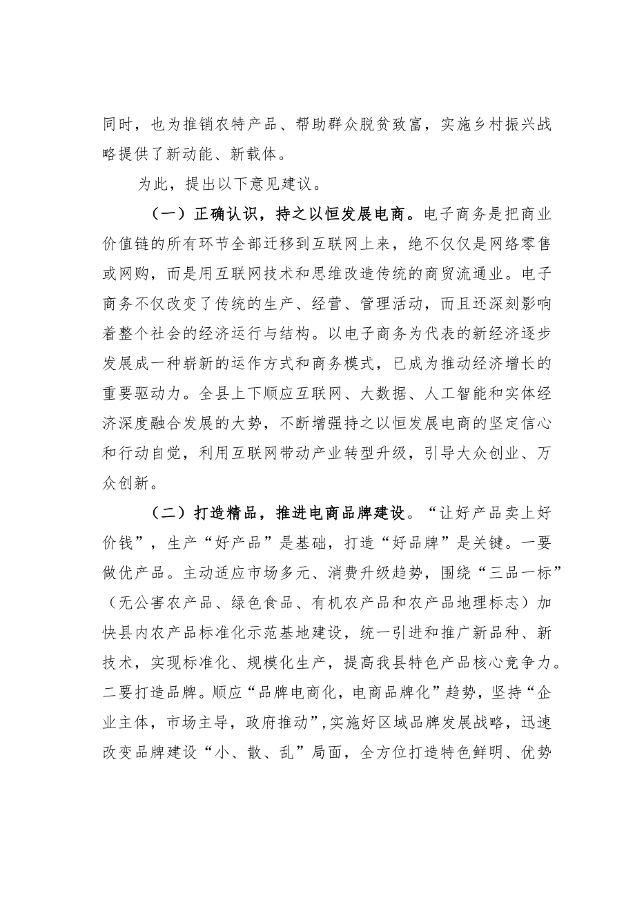 在全县电子商务工作调研座谈会上的发言.docx_第3页