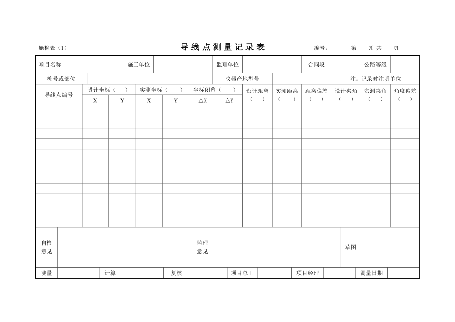 项目工程施检表大全.doc_第1页