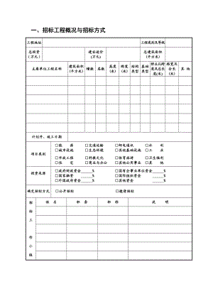 （上海）监理招投标表格汇编.doc