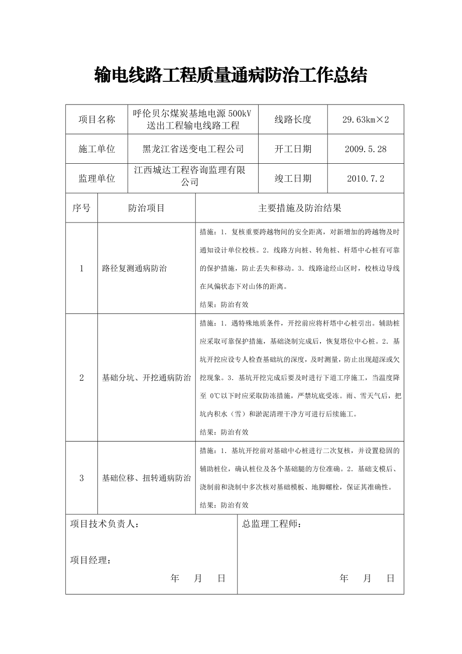 输电线路工程质量通病防治工作总结.doc_第1页