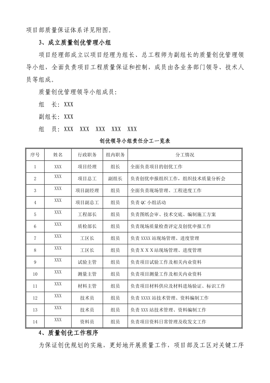 北京地铁XX线XX标段工程质量创优规划.doc_第3页