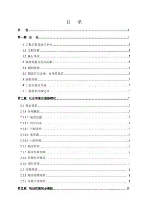 30米市政道路可行性研究报告！.doc