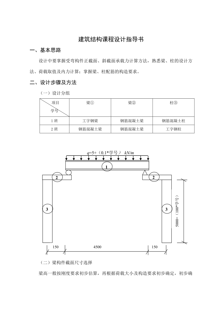 《建筑结构》课程设计.doc_第2页