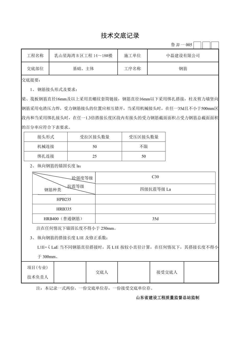 地下超深架空基础钢筋技术交底.doc_第2页