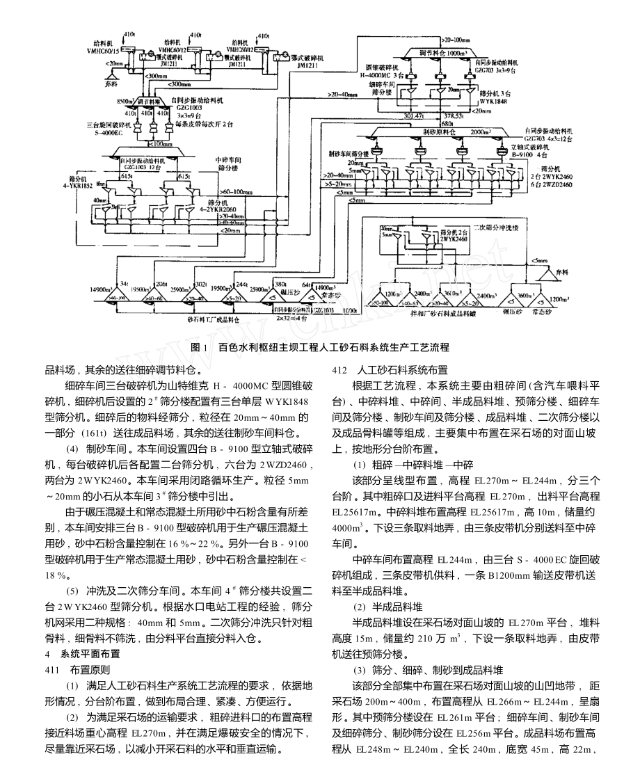 百色大坝工程人工砂石料生产系统设计.doc_第2页