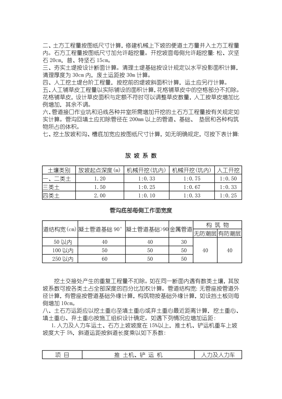 全国统一市政工程预算定额新疆估价表(2001)土石方工程.doc_第2页