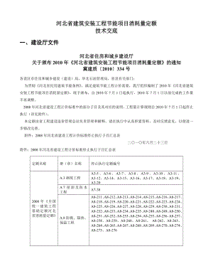 河北省建筑安装工程节能项目消耗量定额技术交底.doc