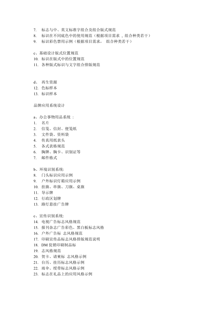 SI品牌卖场空间设计项目清单.doc_第2页