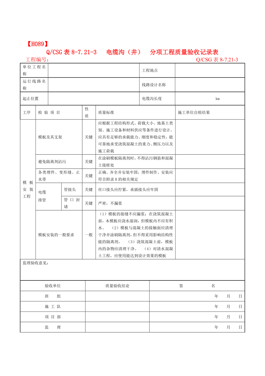 电缆沟(井)分项工程质量验收记录表.doc_第3页