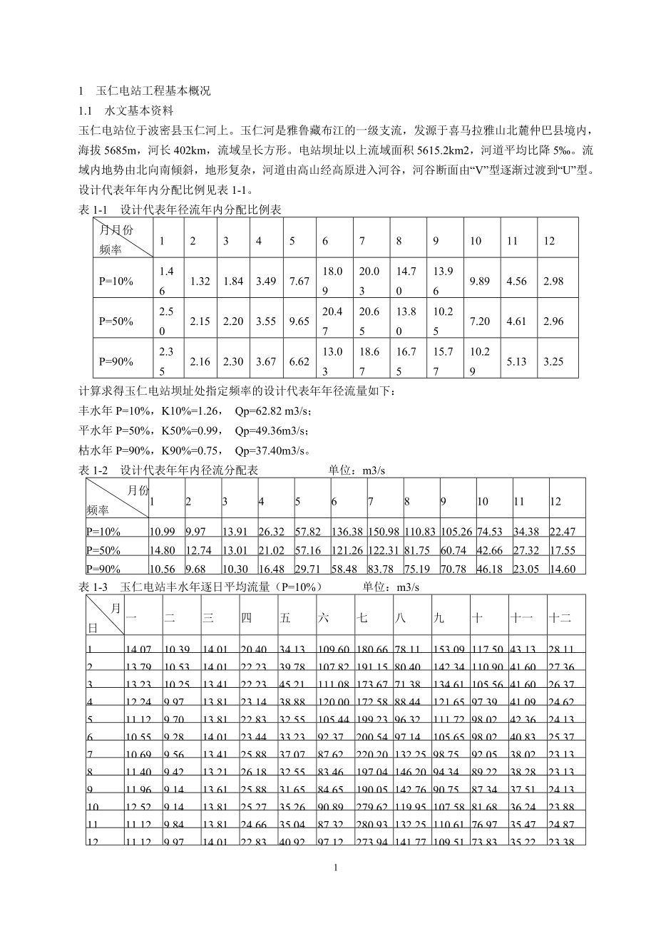 玉仁水电站施工组织设计.doc_第1页