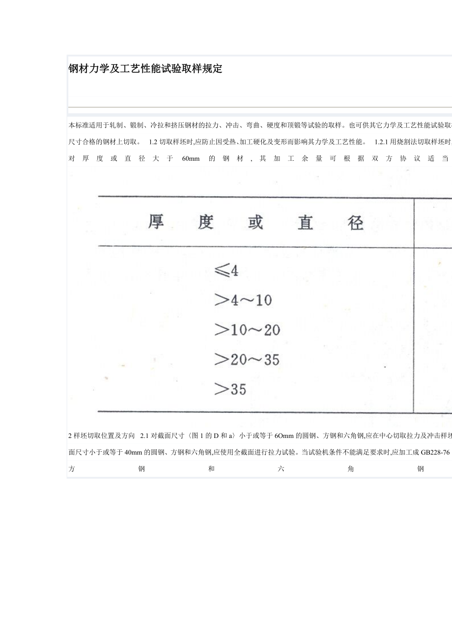 钢材力学及工艺性能试验取样规定.doc_第1页