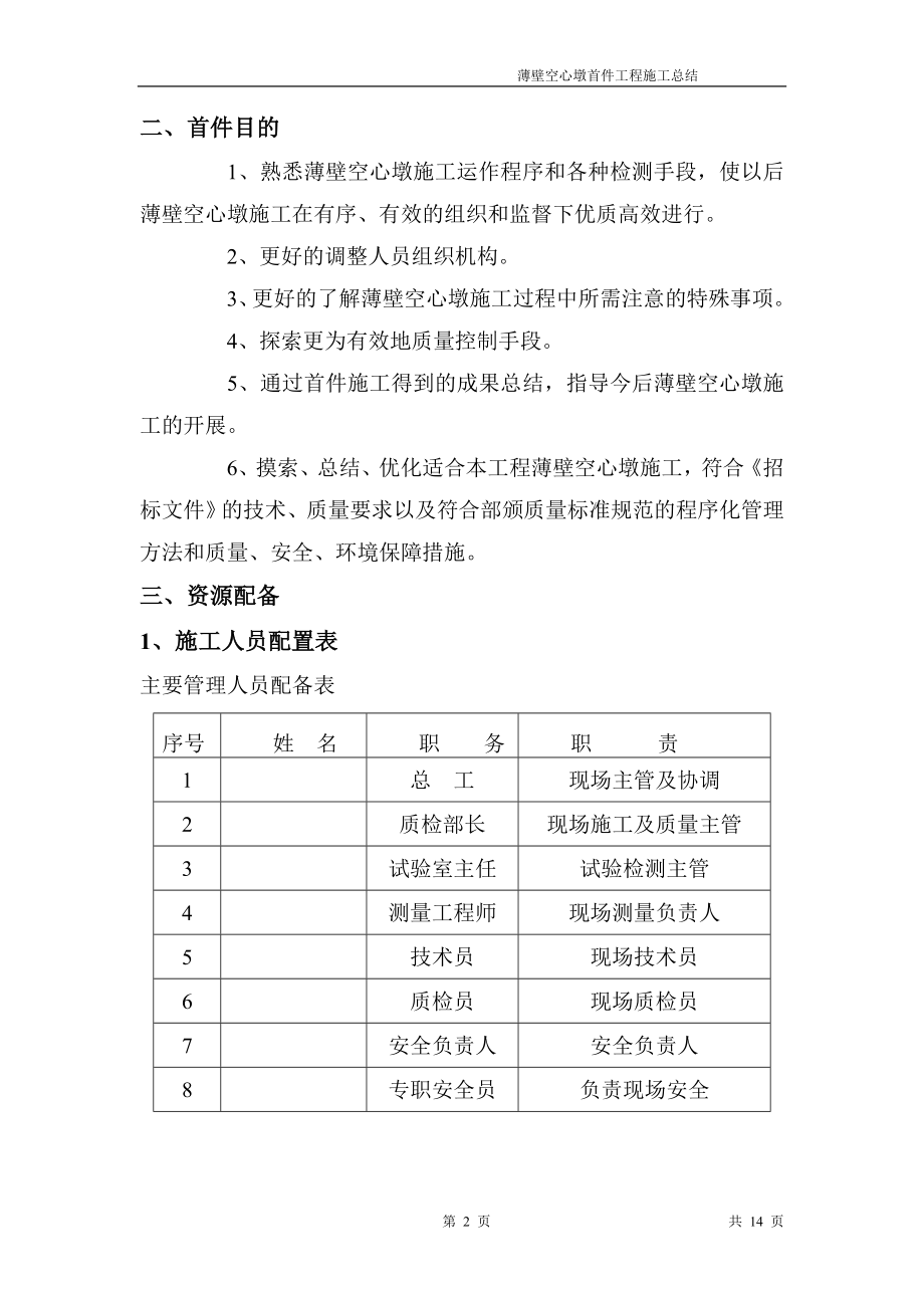 薄壁空心墩首件工程施工总结.doc_第2页