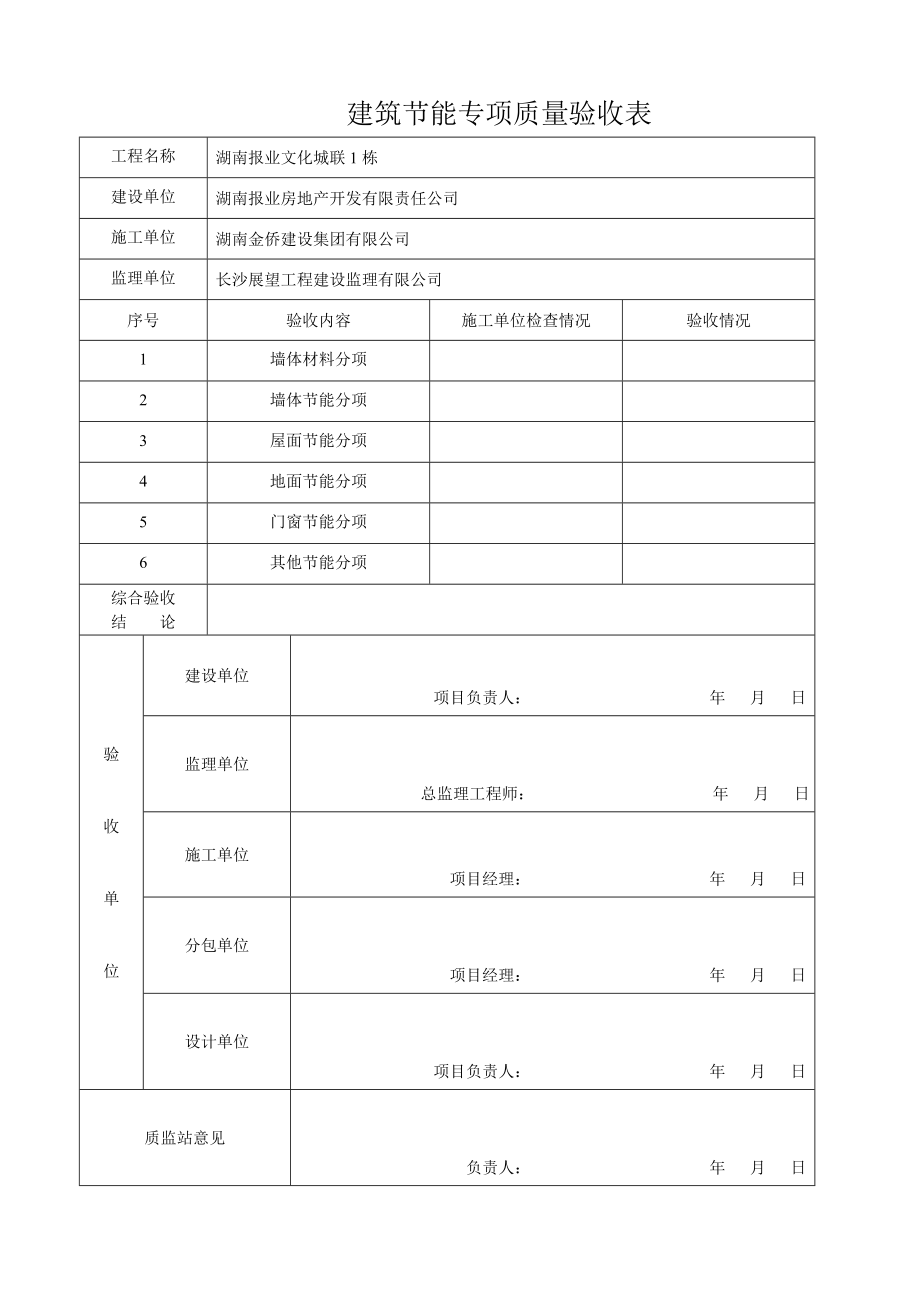 建筑节能工程专项质量验收表.doc_第1页