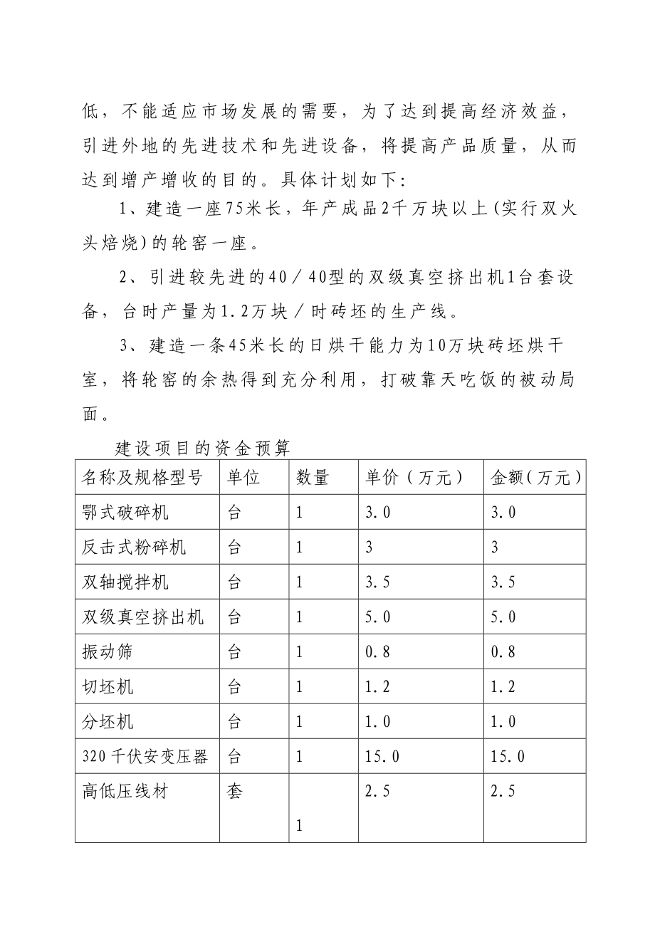 岩红砖生产项目可行性生产分析03954.doc_第3页