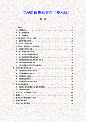 工程造价项目投标文件全程（技术标）.doc