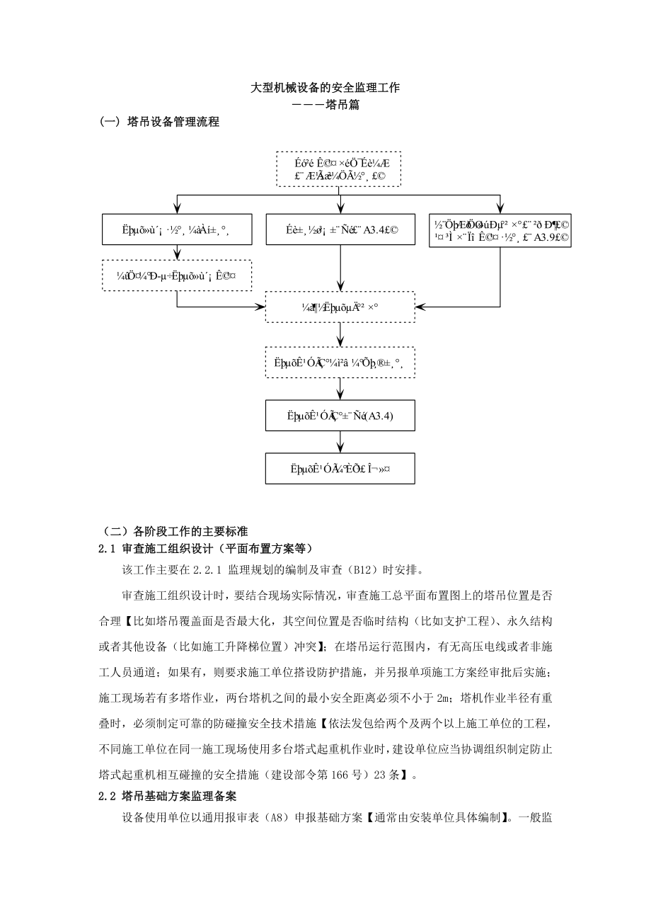 大型机械设备的安全监理工作.doc_第1页