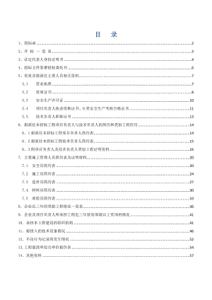 常德市污水管网工程投标书.doc