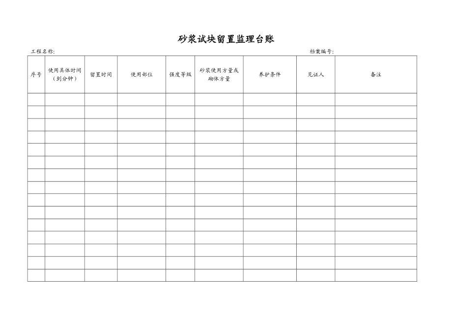 混凝土试块留置监理台账.doc_第2页