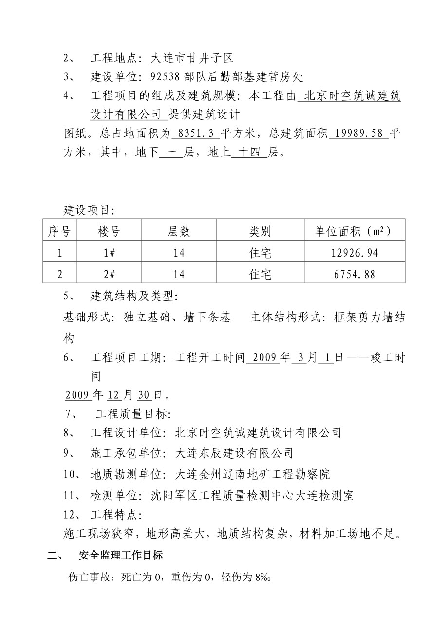 部队甘井子干部住房工程安全监理规划.doc_第3页