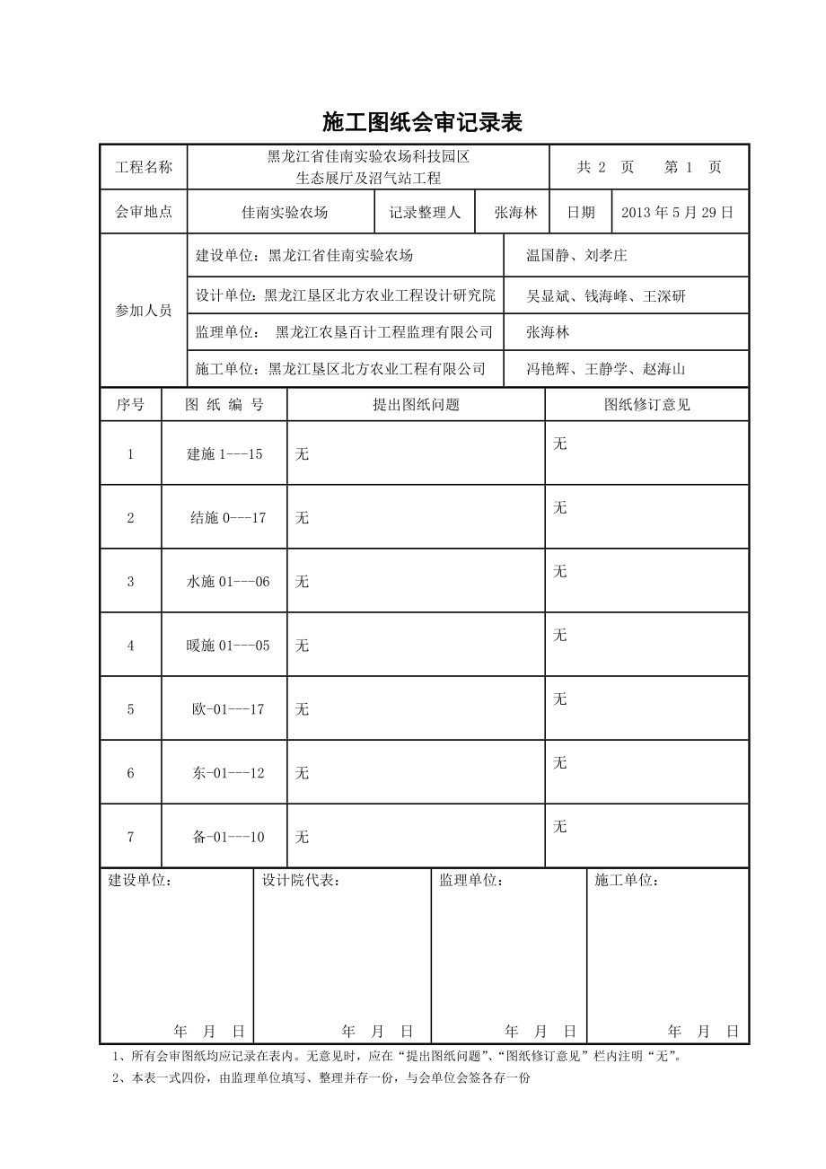 图纸会审表.doc_第1页