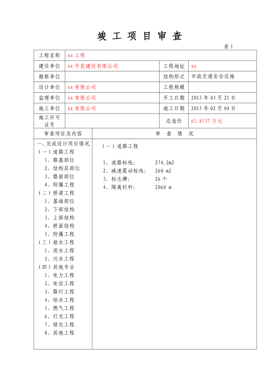 福建省市政工程竣工验收报告.doc_第3页