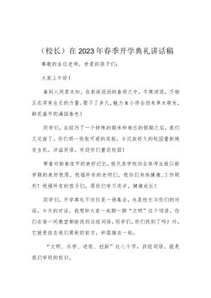 (校长)在2023年春季开学典礼讲话稿.docx