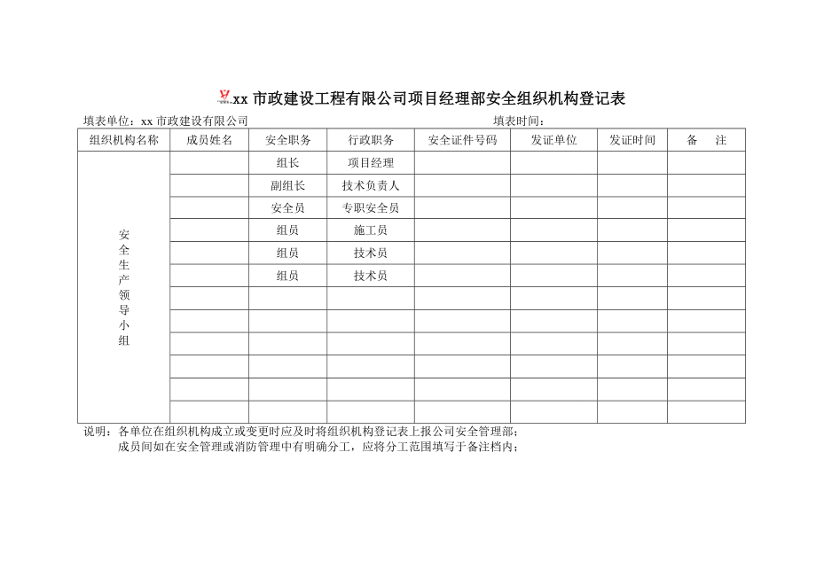 某市政道路改造工程安全管理台账.doc_第3页