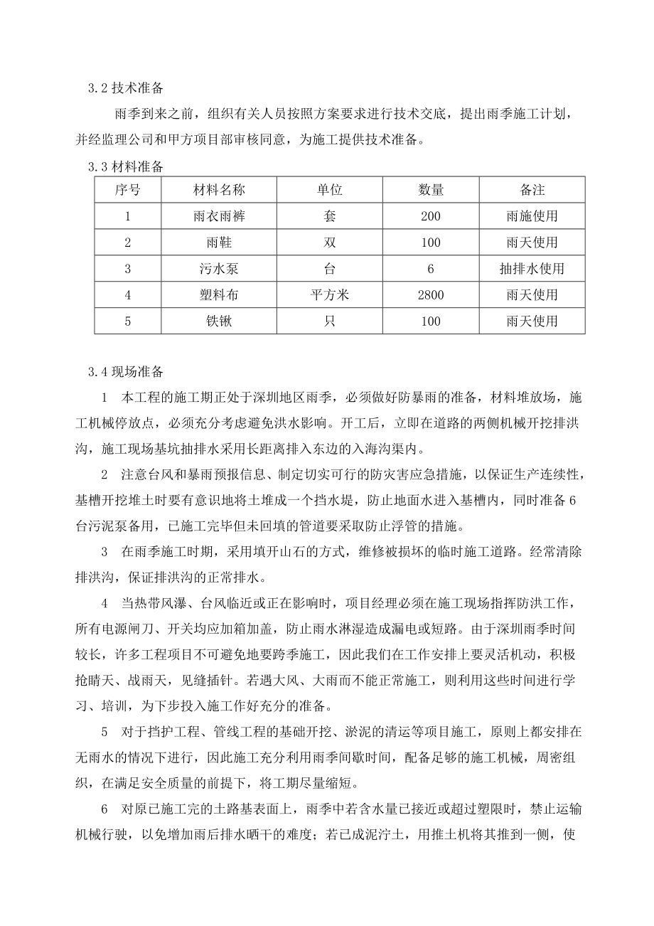 深圳市政道路工程雨季施工方案.doc_第3页