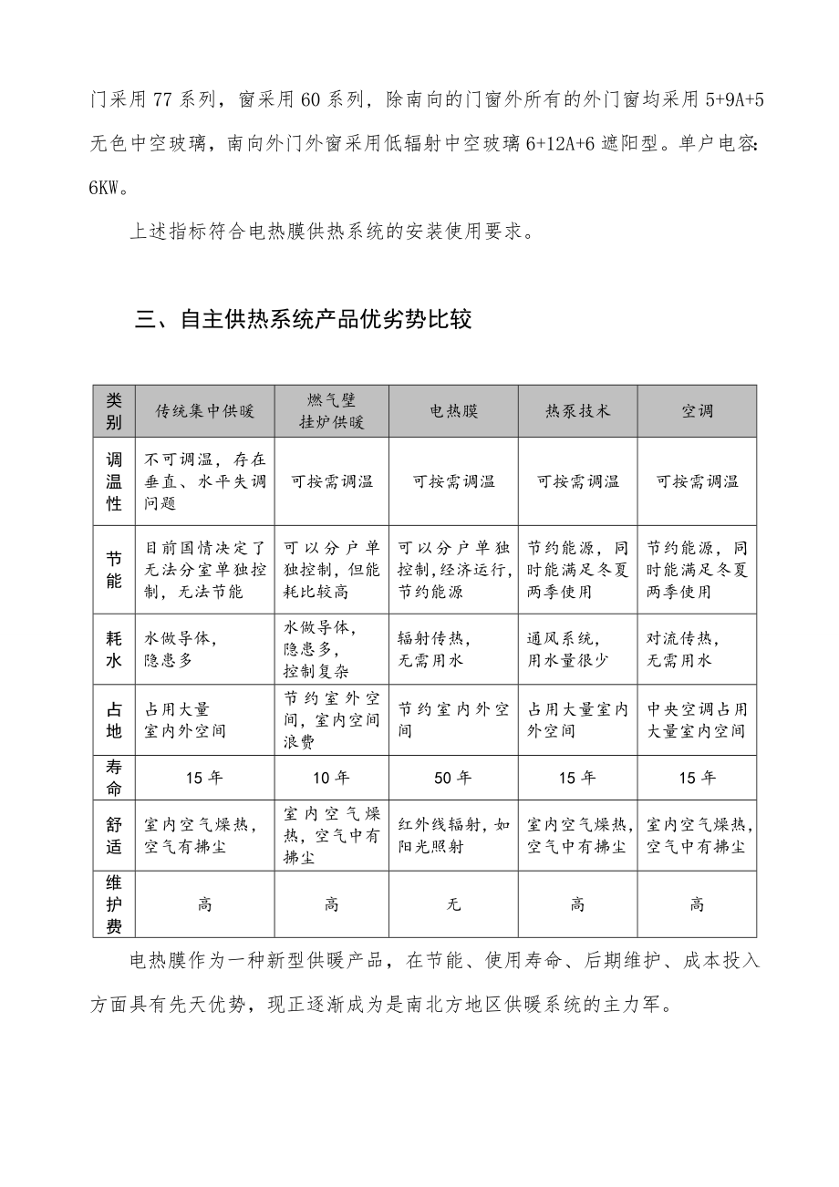 宝典富江曜阳国际老公寓电热膜采暖项目可行性报告.doc_第3页