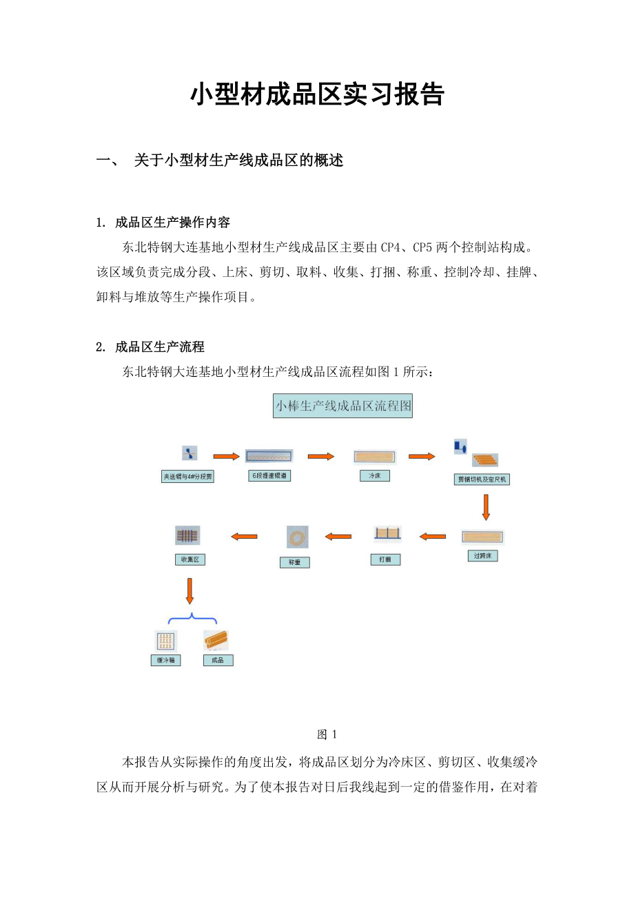 大连特钢小型材成品区实习报告.doc_第1页