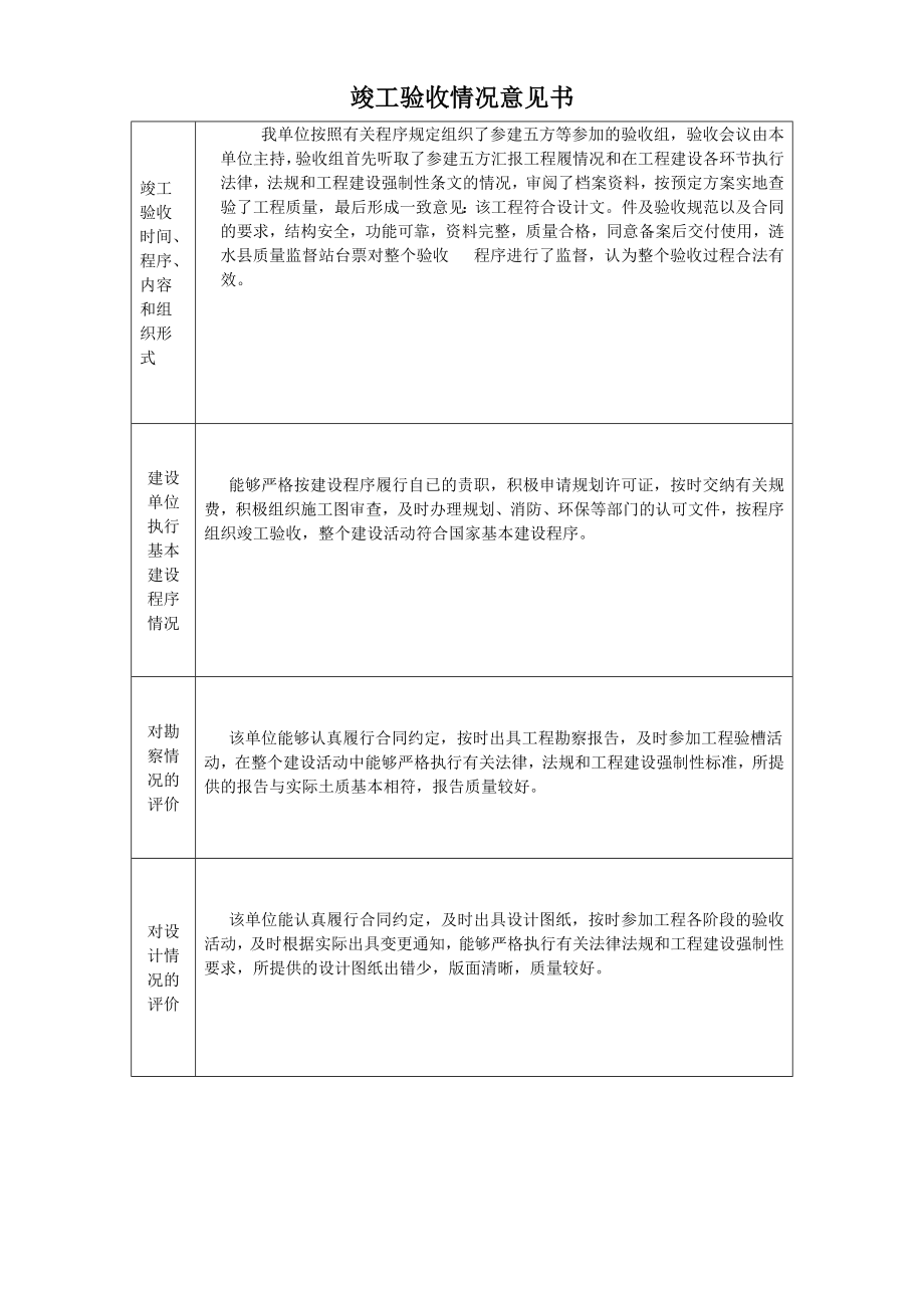 单位(子单位)工程竣工验收报告(竣工备案全套).doc_第3页