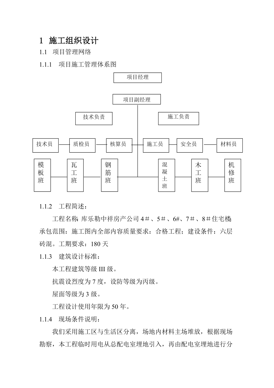 XX房地产住宅楼投标文件（技术标）.doc_第1页