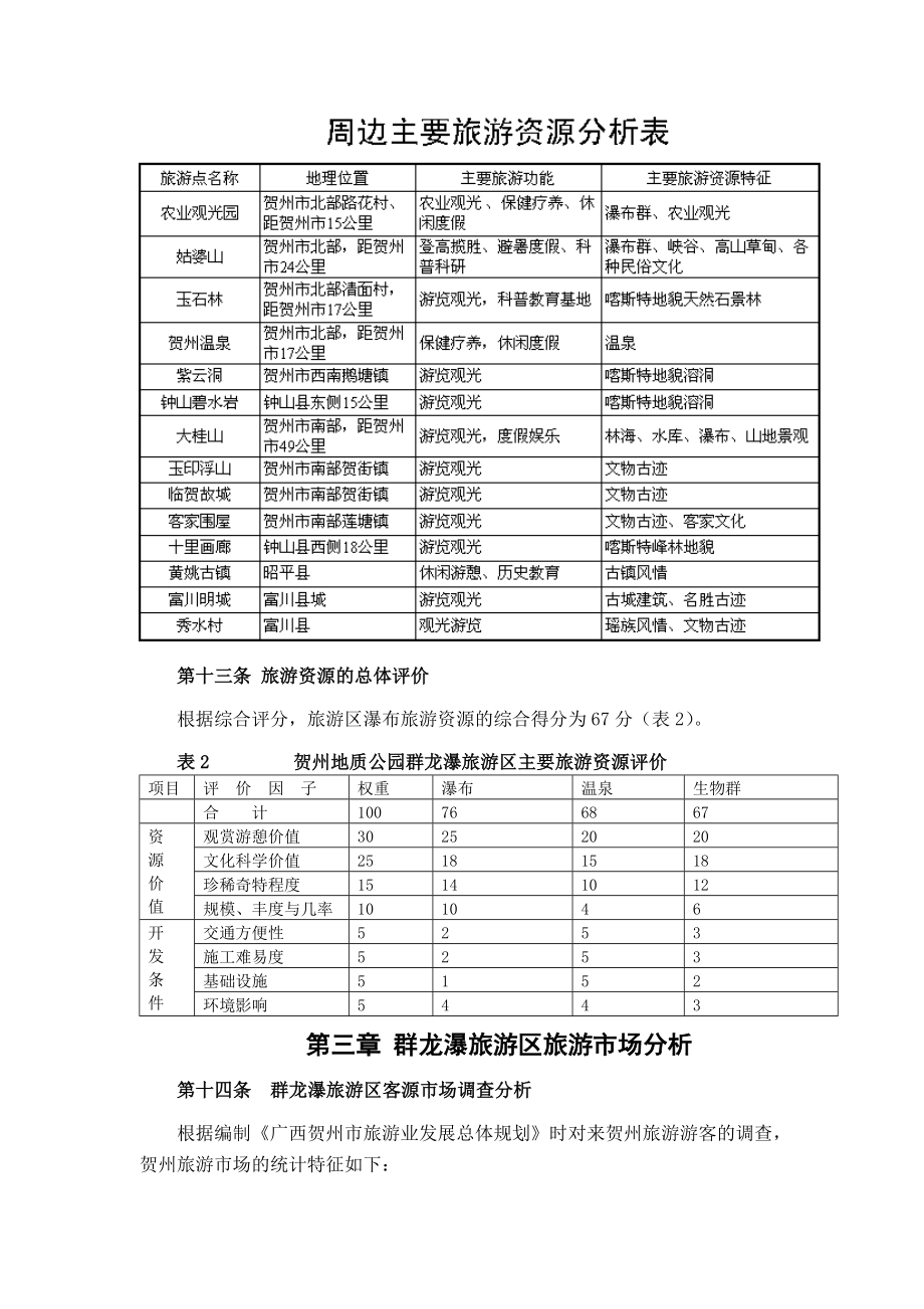 群龙瀑旅游区总体规划文本.doc_第3页